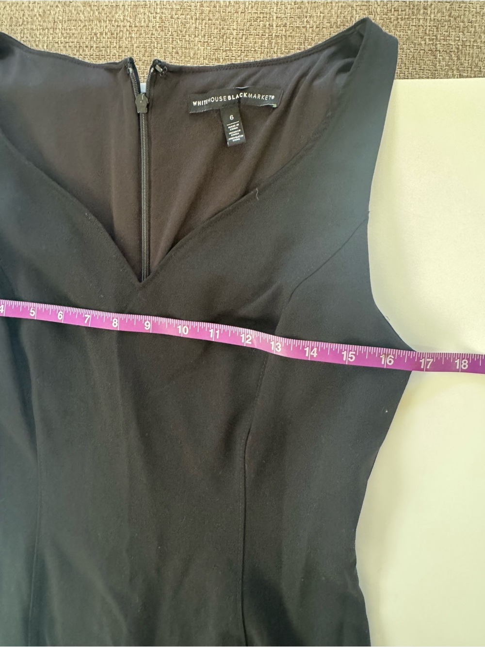 White House Black Market Black Ruffle-Hem Midi Dress - Picture 5 of 6